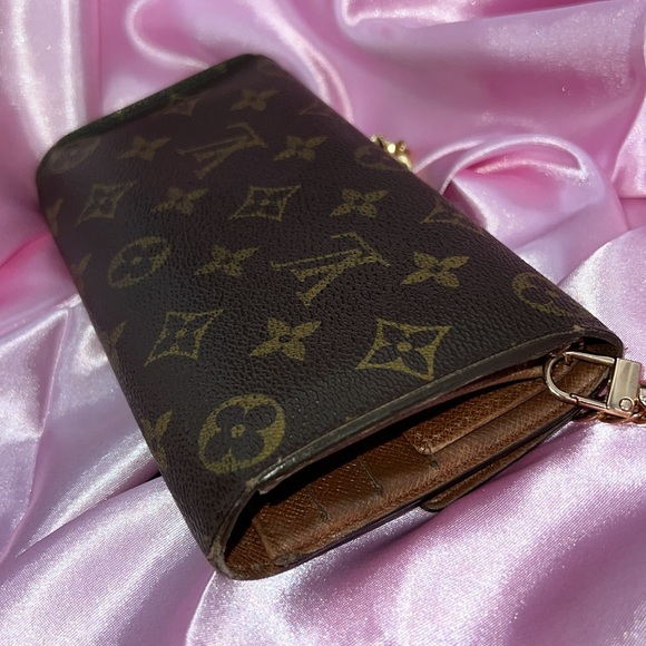 AUTHENTIC✨Louis Vuitton Brown and Gold Monogram Wallet / Clutch - Picture 9 of 13
